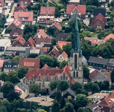 St. Johannes Baptist, Luftbild