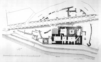 Kaiserpfalz, Lageplan historisch