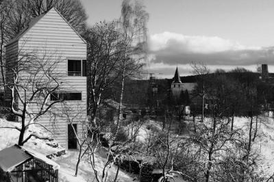Ansicht im Schnee