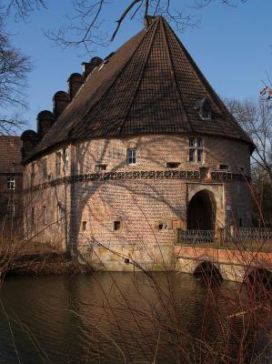 Ansicht Feldseite des Torhauses