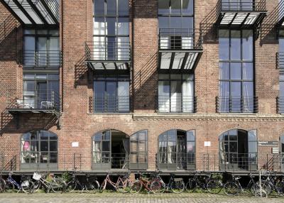 Stadthafen I, Hafenviertel Münster, Nordseite Kreativkai, Detailbild