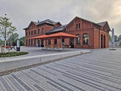 BürgerBahnhof, neugestalteter Vorplatz