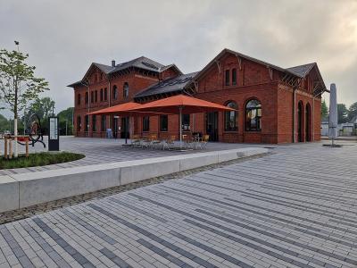BürgerBahnhof, neugestalteter Vorplatz
