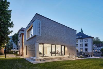 Musikschule Recklinghausen, Außenperspektive Abenddämmerung