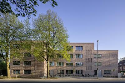 Straßenansicht des Wohnquartiers 