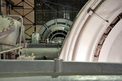 Fördermaschine in der Maschinenhalle