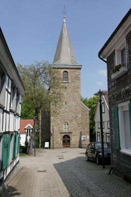 Burgstraße mit Blick auf die evangelische Kirche