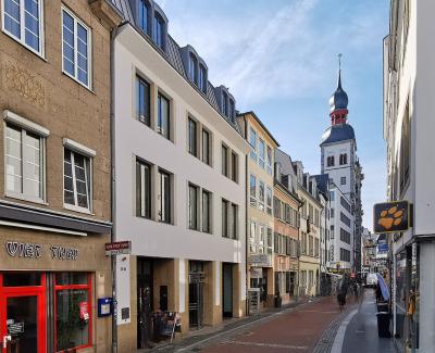 Straßenansicht mit Neubau Beethovenarchiv und Kammermusiksaal