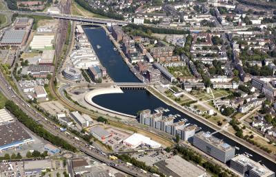 Luftbild Innenhafen Duisburg
