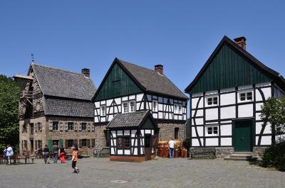 Brauerei, Bürgermeisteramt und Brückenwaage im Freilichtmuseum Hagen