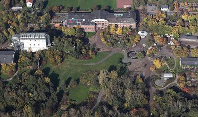 Luftbild Maximilianpark mit Glaselefant