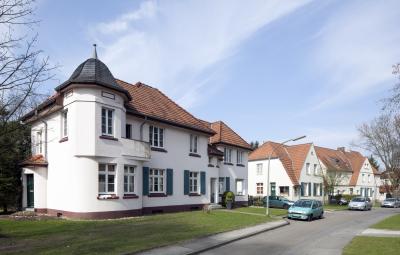 Straßenansicht in der Siedlung Teutoburgia