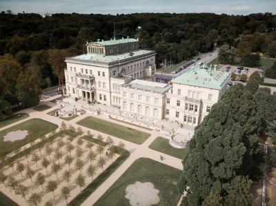 Villa Hügel - Südansicht von oben