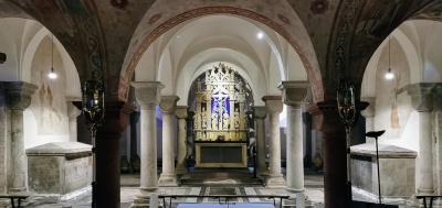 Blick in die Krypta von St. Gereon