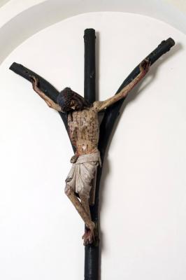 Kruzifix (Gabelkreuz) aus St. Maria im Kapitol, sog. Pestkreuz, um 1304 