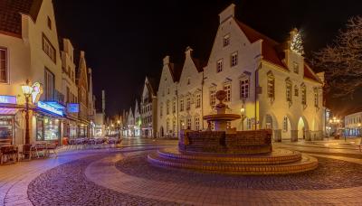 Ansicht Marktplatz bei Nacht