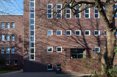 Dortmund, ehem. Pädagogische Akademie, Detailansicht von Osten