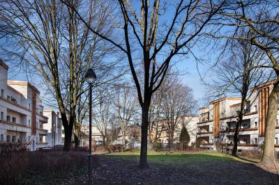 Gelsenkirchen, Vittinghoff-Siedlung, Blick in den Innenhof
