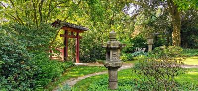 Eingang des Japanischen Garten in Leverkusen 