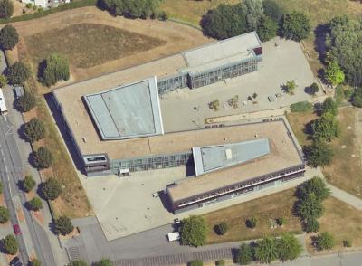 Schrägluftbild von Süden, Konrad-Adenauer-Realschule Hamm