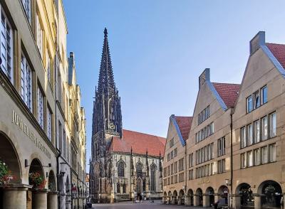 Ansicht St. Lamberti vom Prinzipalmarkt 