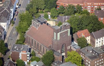 Luftbild Heilig-Kreuz-Kirche Gelsenkirchen