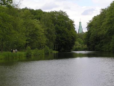 Langer Teich im Tiergarten Schloss Raesfeld
