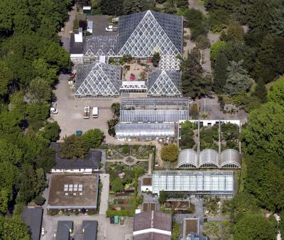 Luftbild Tropenhaus Grugapark Essen