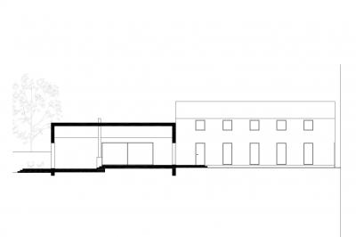 Längsschnitt Hinterhaus