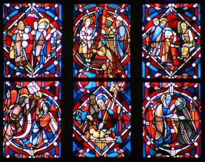 Detail der Chorfenster