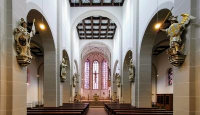 Innenraum Klosterkirche, Blick Richtung Chor