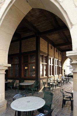 Blick in den Laubengang