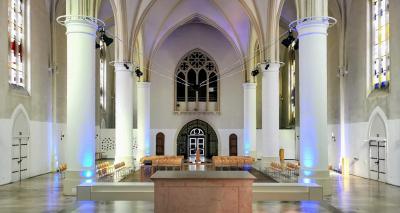 Innenraum St. Martini, blick zum Eingang nach Westen