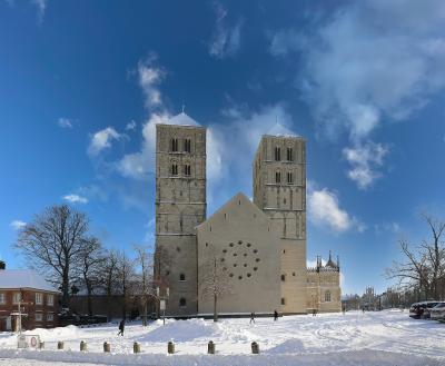 Dom St. Paulus Westansicht im Winter