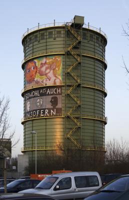 denkmalgeschützter Gasbehälter