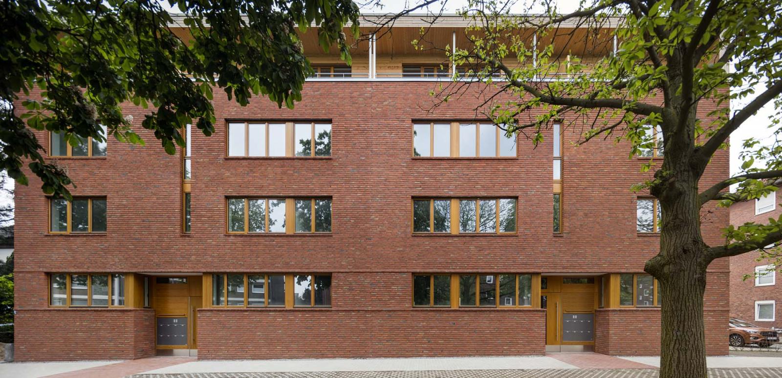 Wohnhaus Schiffahrter Damm, Frontansicht