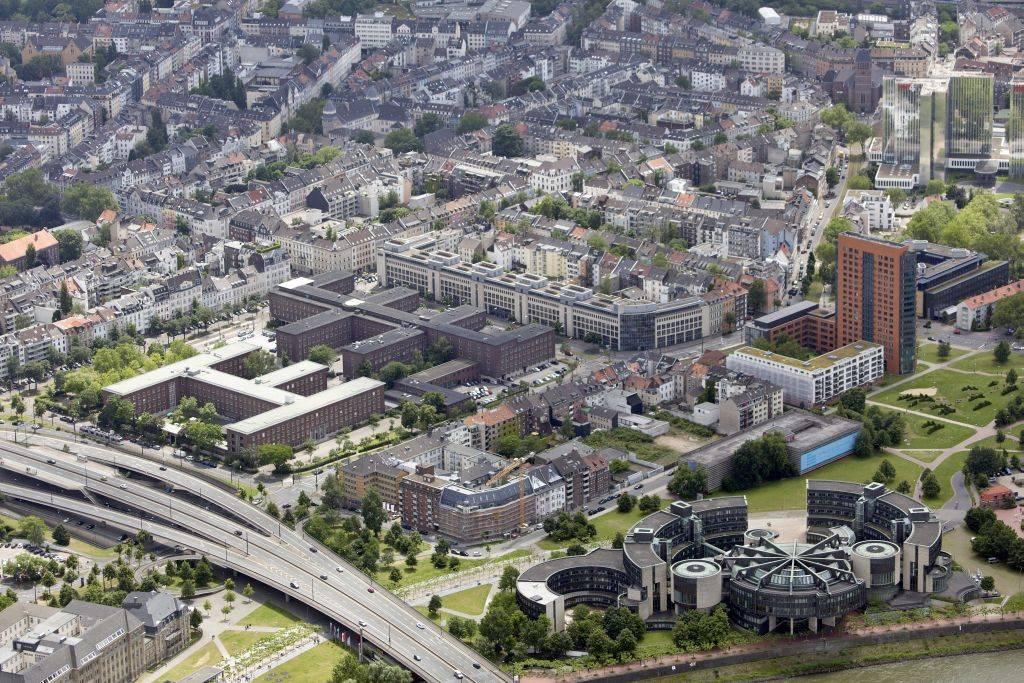 Luftbild Polizeipräsidium und Umgebung