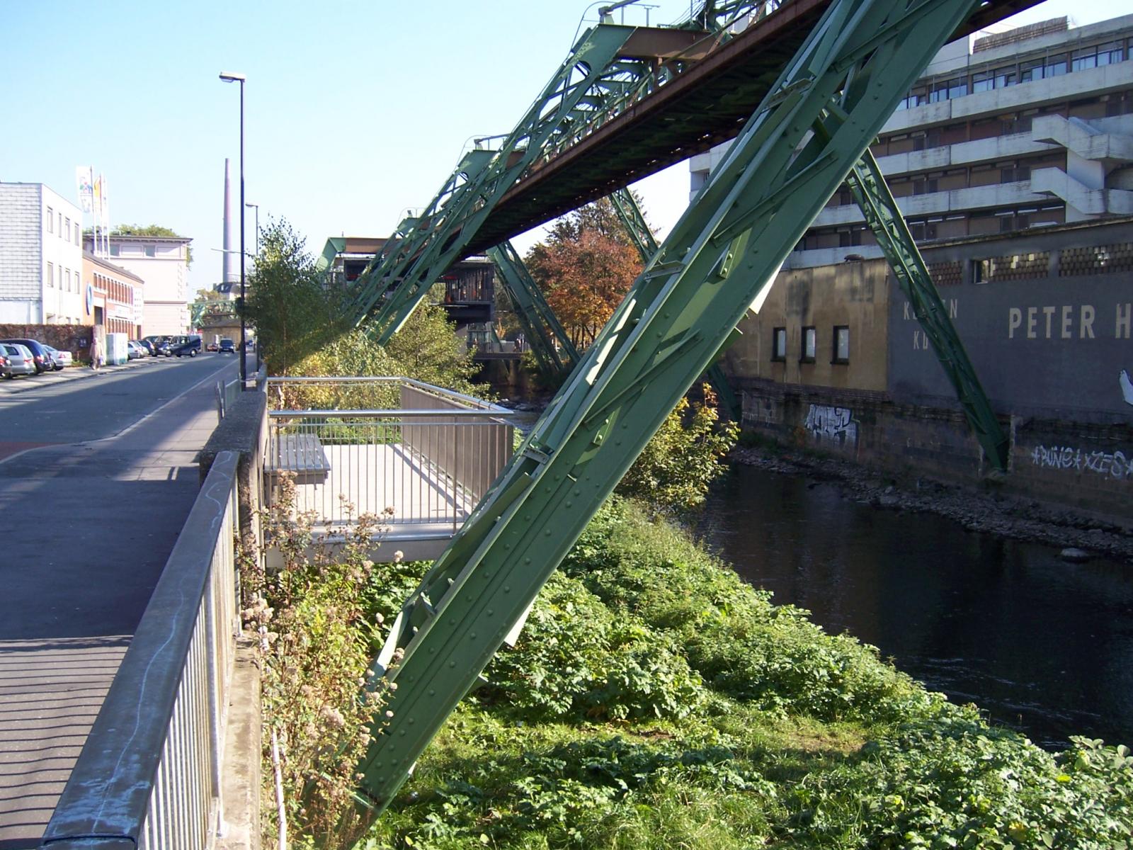 Straßenebene an der Wupper