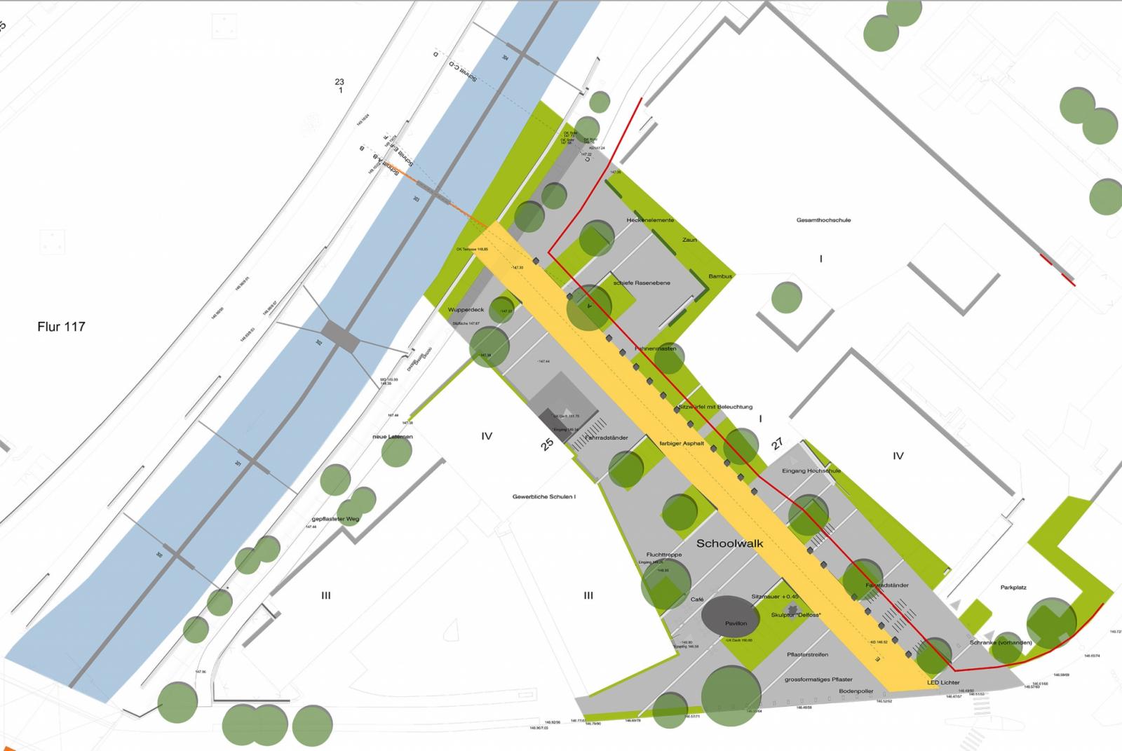 Lageplan Wupperpromenade 