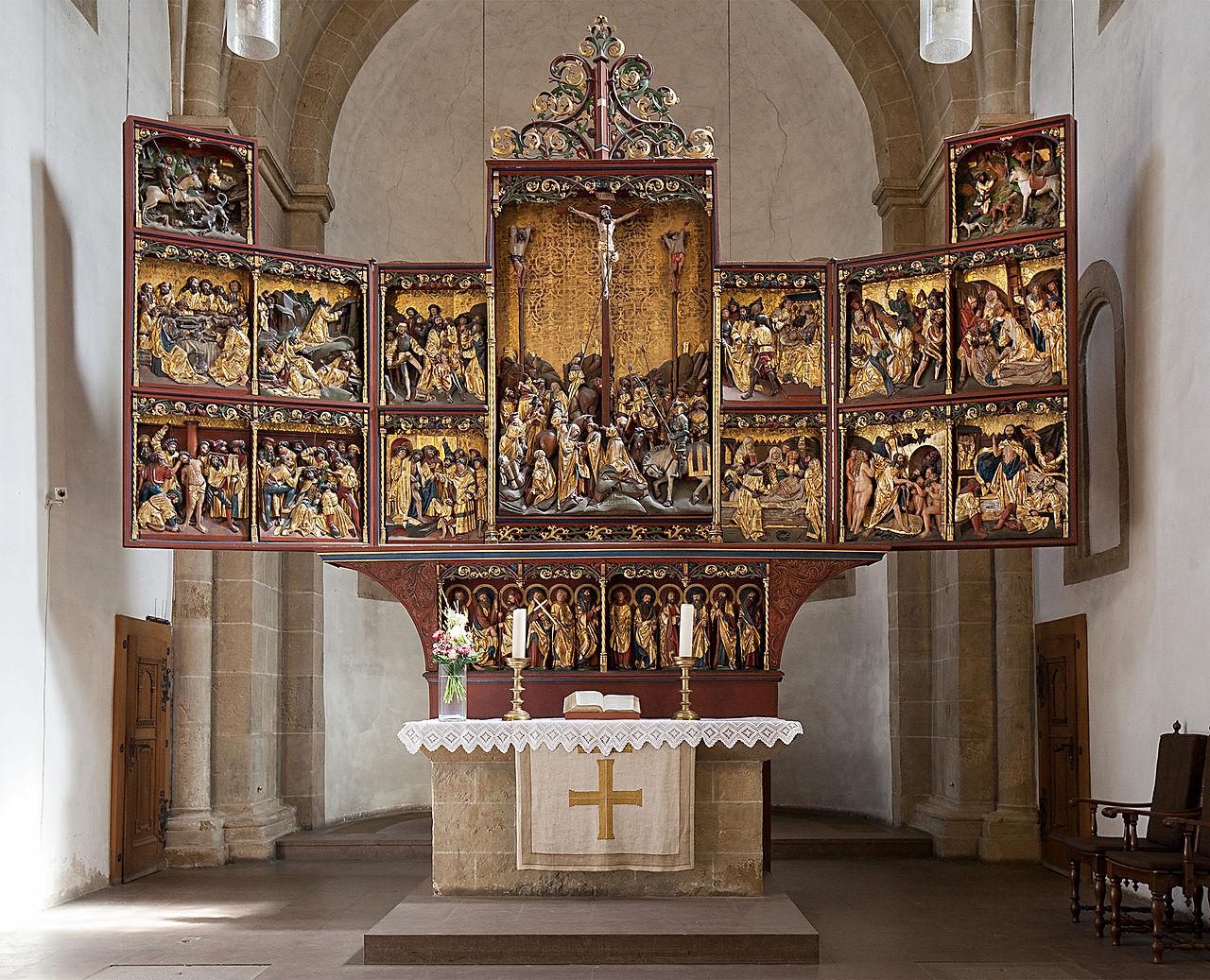Schnitzaltar von Hinrik Stavoer aus dem Jahr 1525