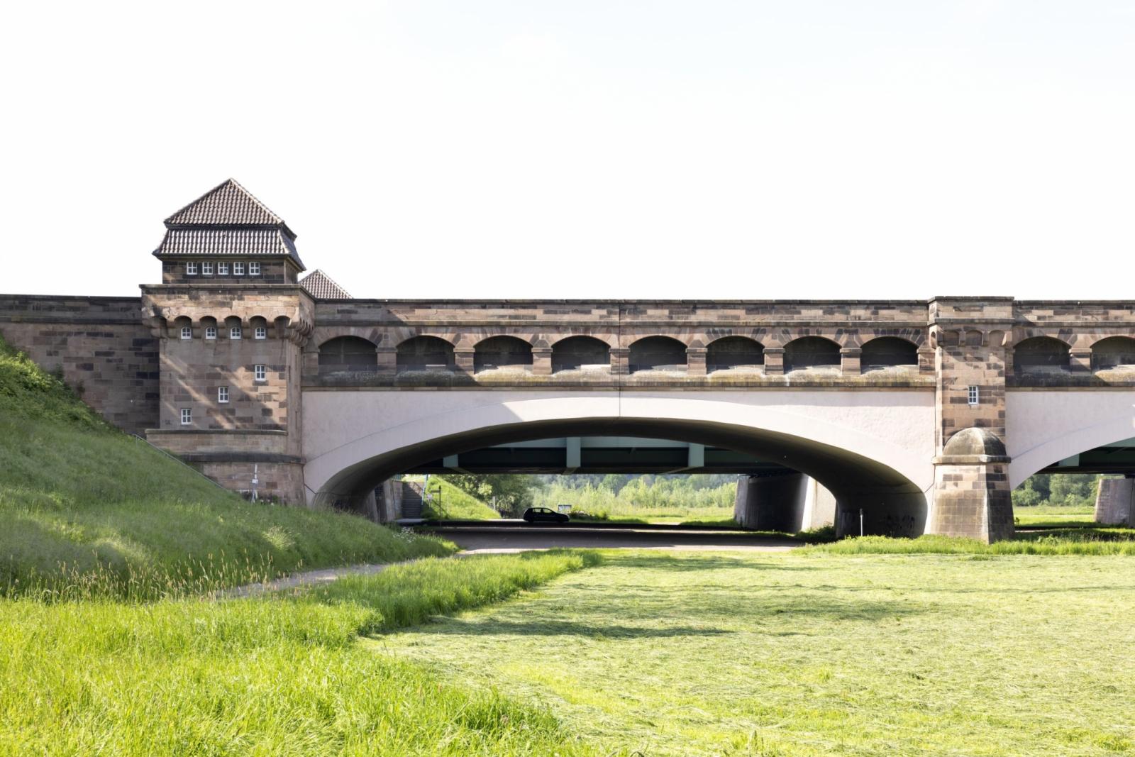 Alte Kanalbrücke am Wasserstraßenkreuz Minden