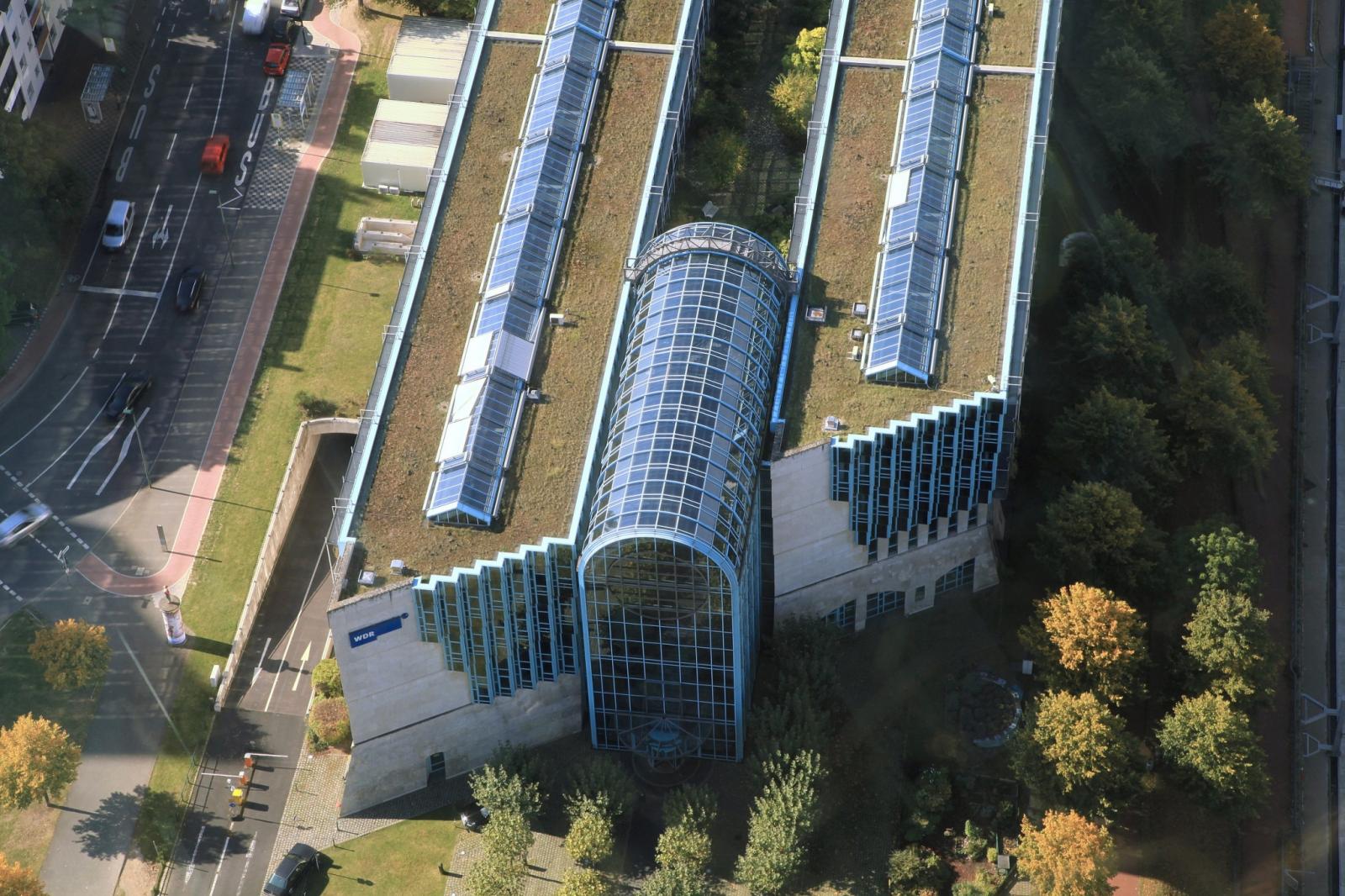 Luftbild Ostseite WDR Landesstudio Düsseldorf