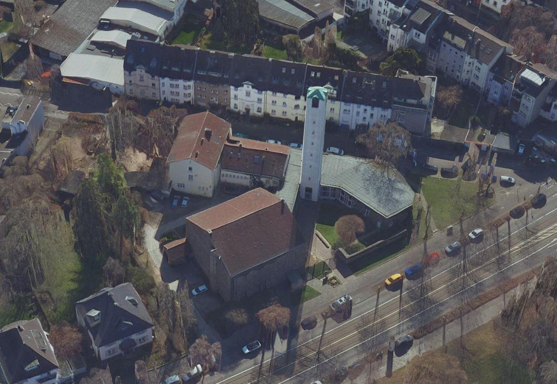 Ev. Lukaskirche Bonn, Luftbild