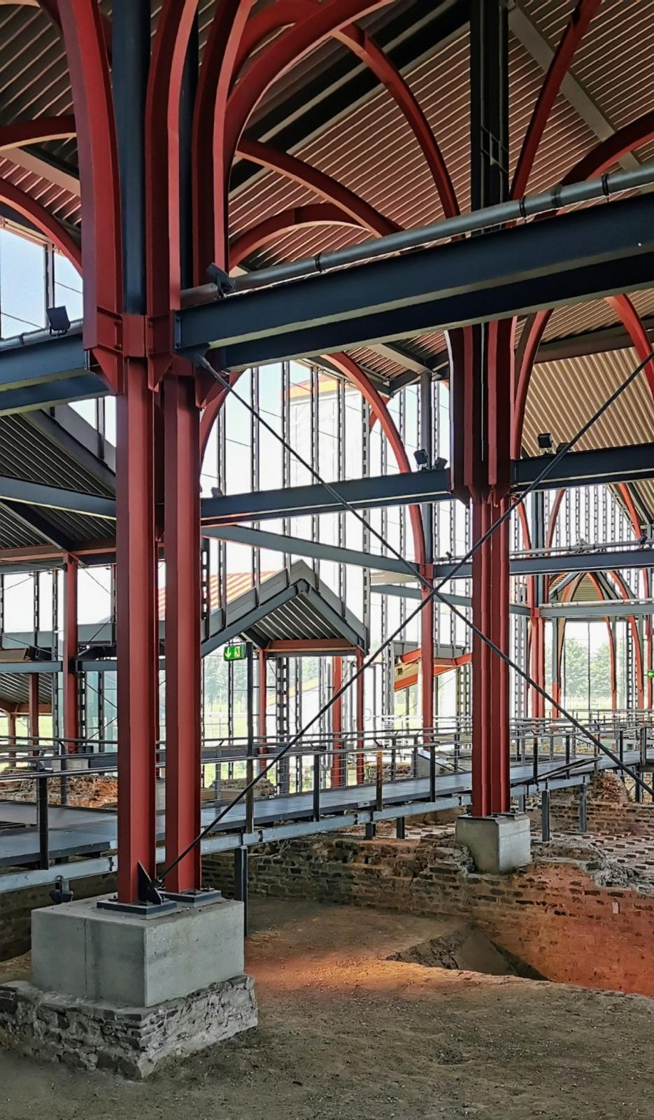 Innenansicht Thermenschutzbau