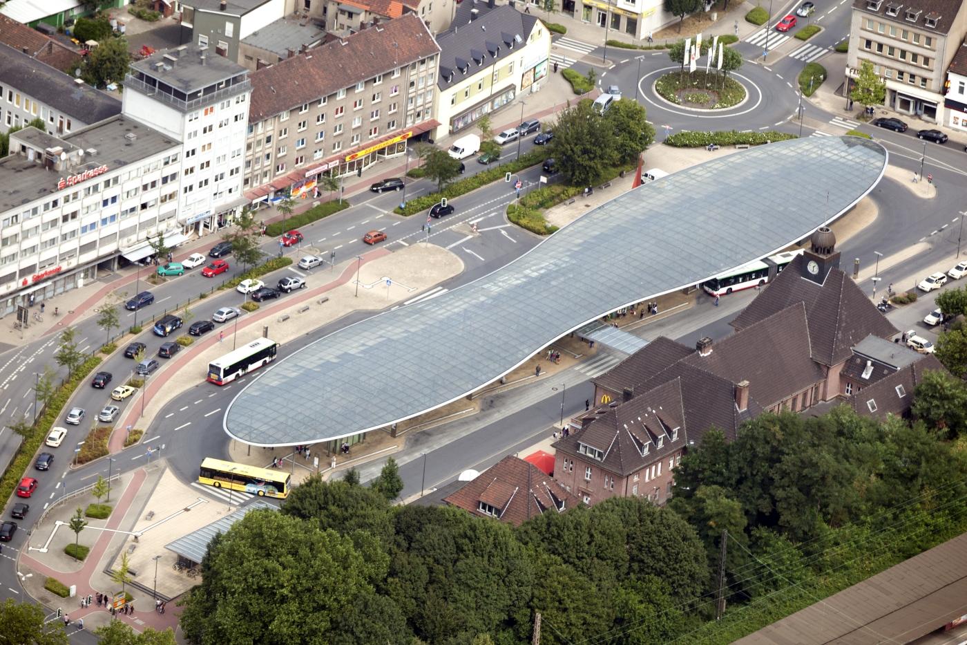 Luftbild Zentraler Omnibusbahnhof Herne