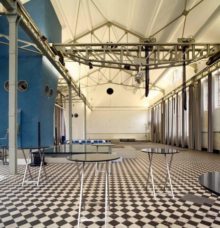 Innenansicht der ehemaligen Maschinenhalle