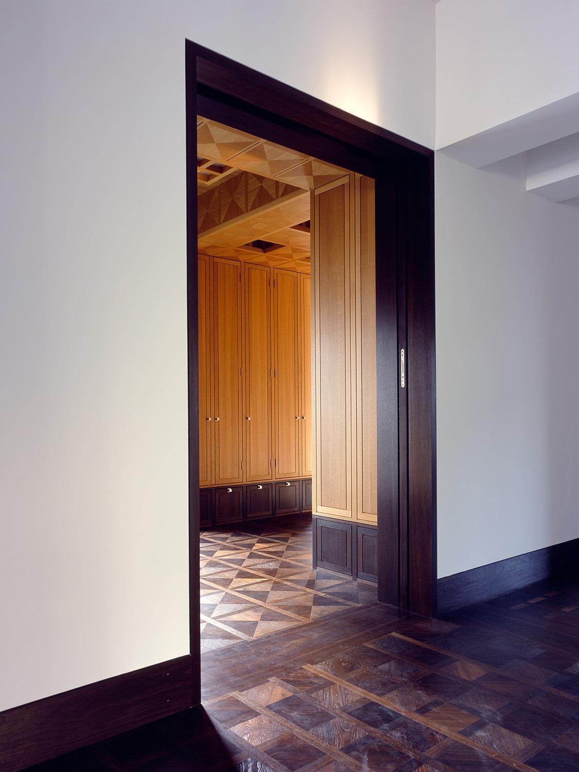 Haus auf der Hostert, Obergeschoss, Holzbekleidungen
