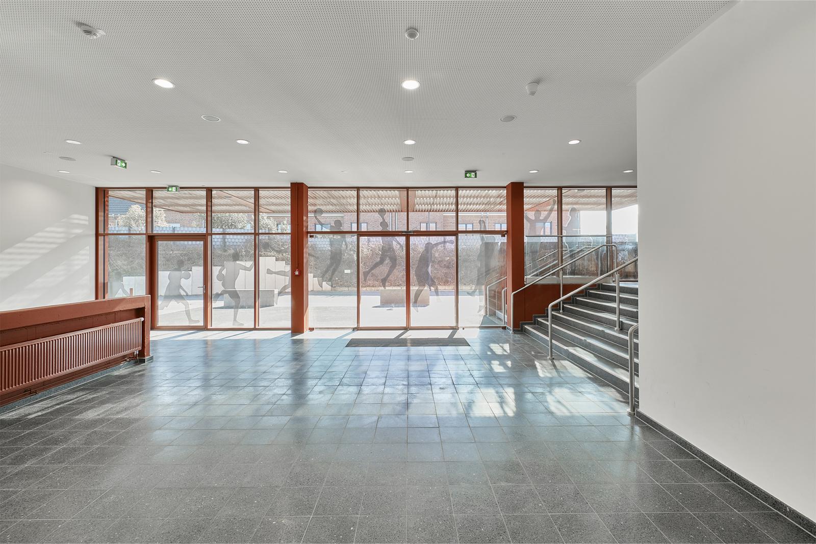 Sporthalle Käthe-Kollwitz-Gesamtschule, Foyerbereich