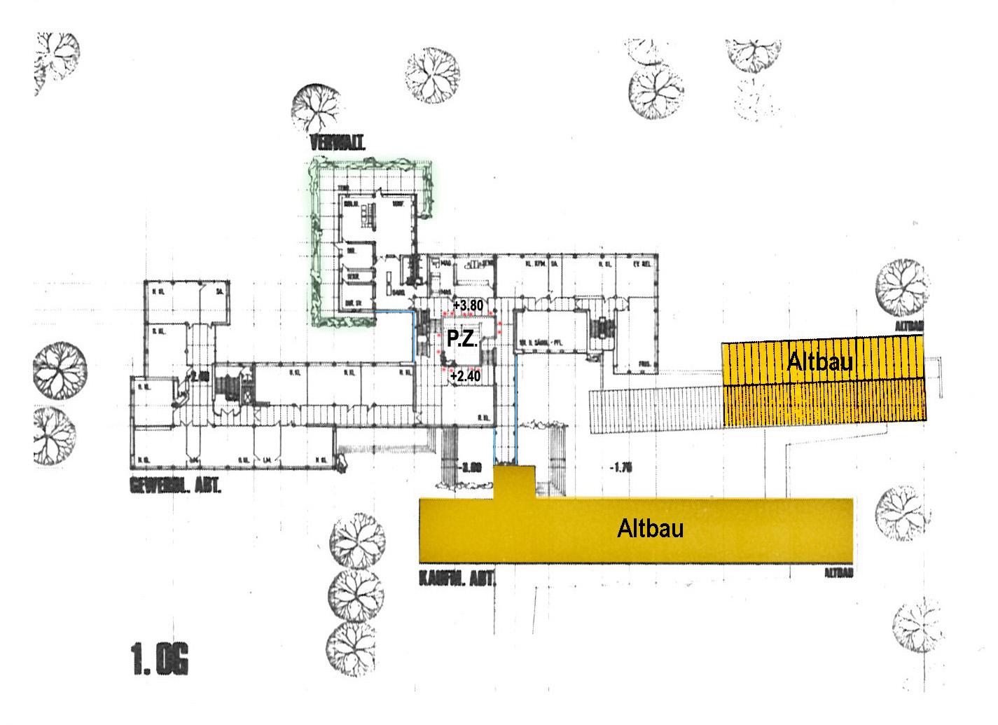 Grundriss 1.OG, Johann-Conrad-Schlaun Berufskolleg in Warburg