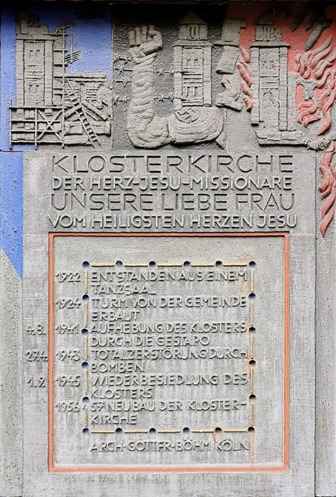 Gedenktafel zur Gemeindegeschichte